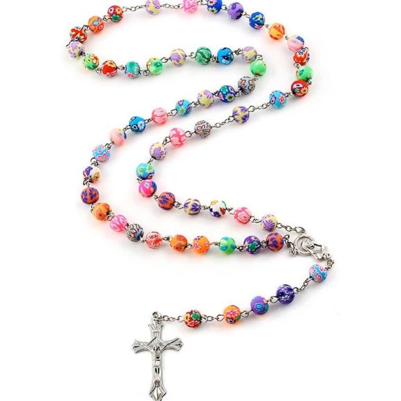 ABSOLUTELY NEW BEAUTIFUL & COLORFUL ROSARY - Picture 7 of 7